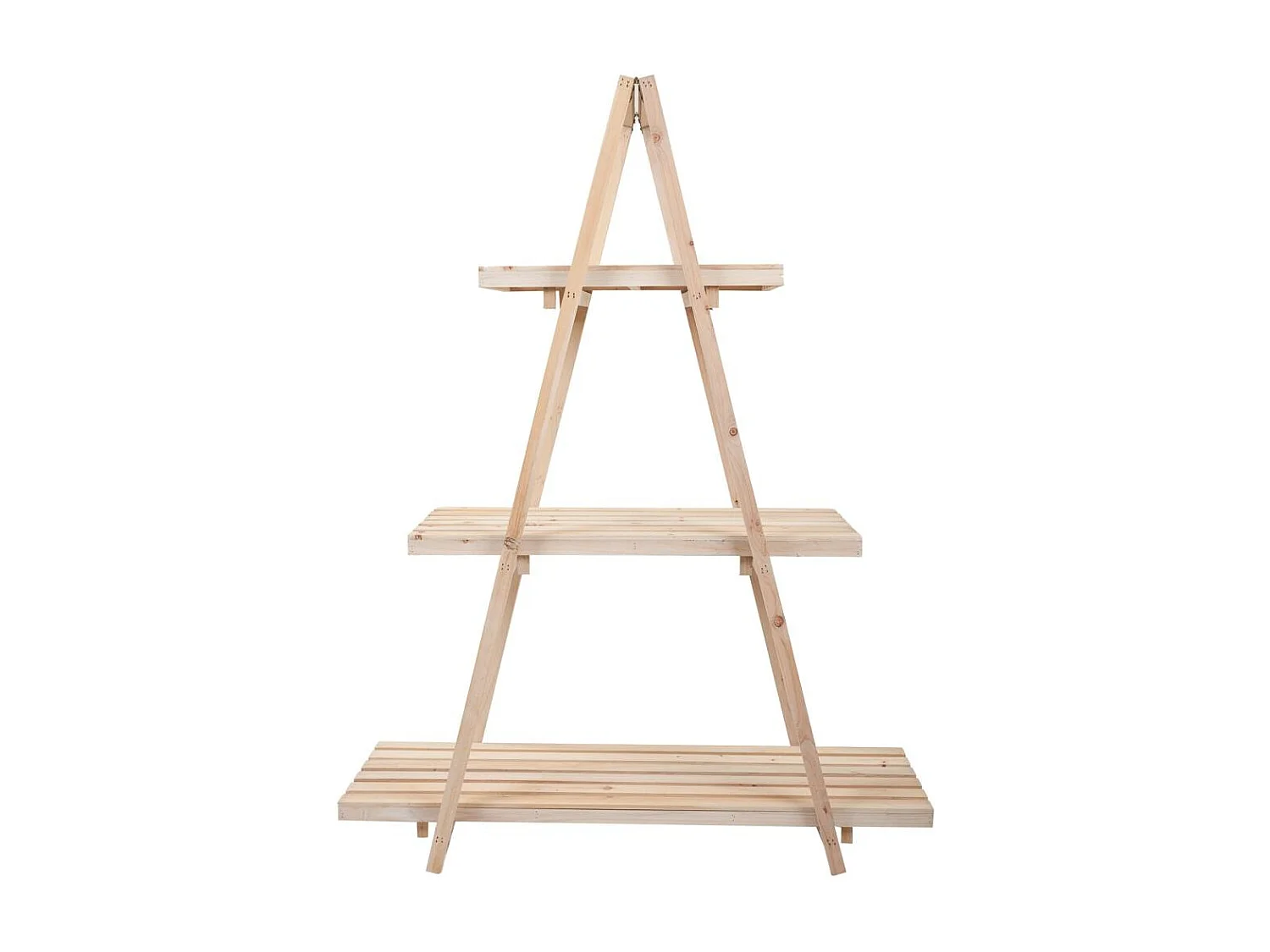 Braunes Holzregal 98x38x127h cm