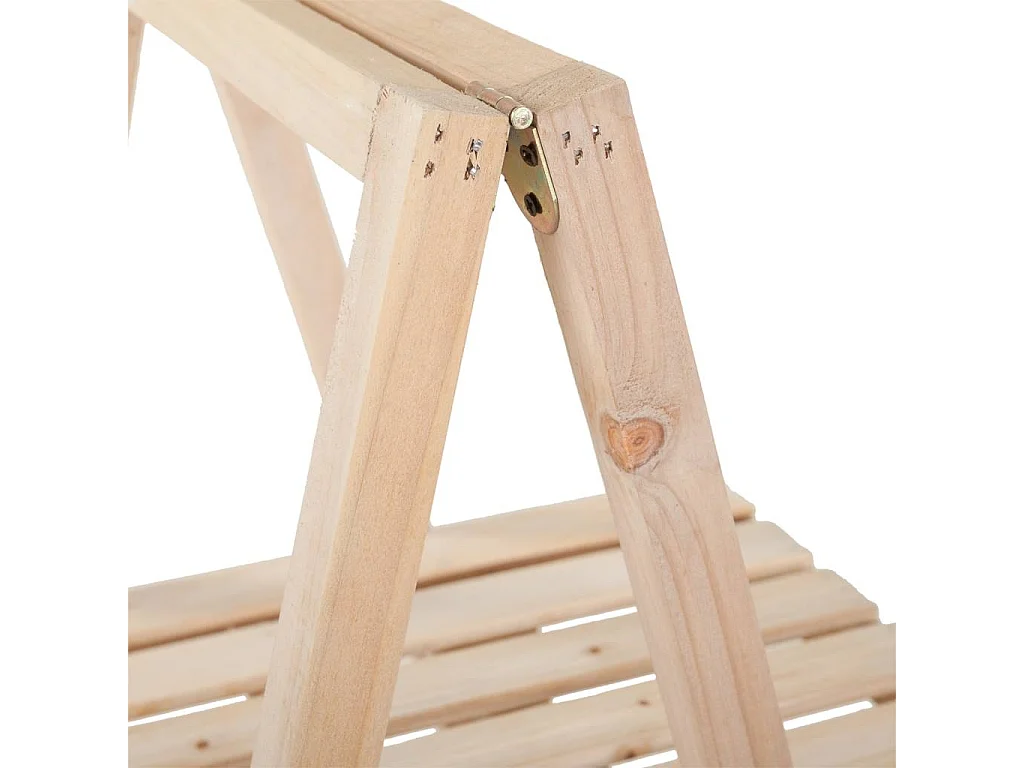 Braunes Holzregal 98x38x127h cm