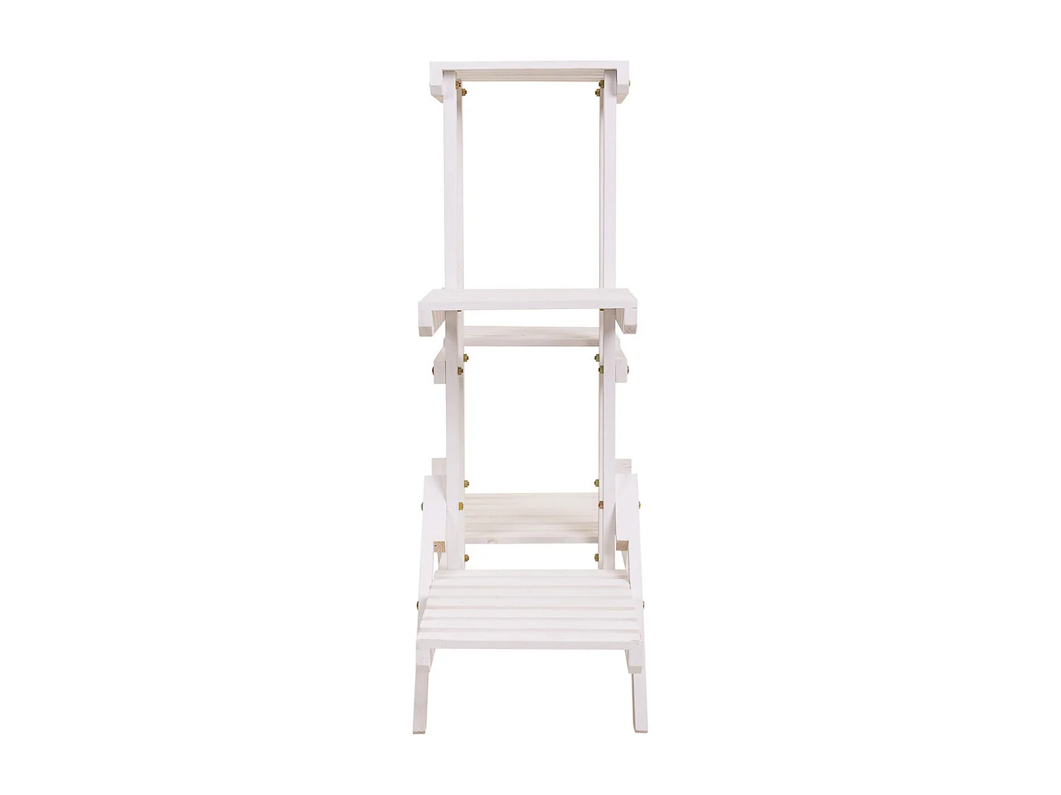 Weißes Holzregal 70x27x77h cm