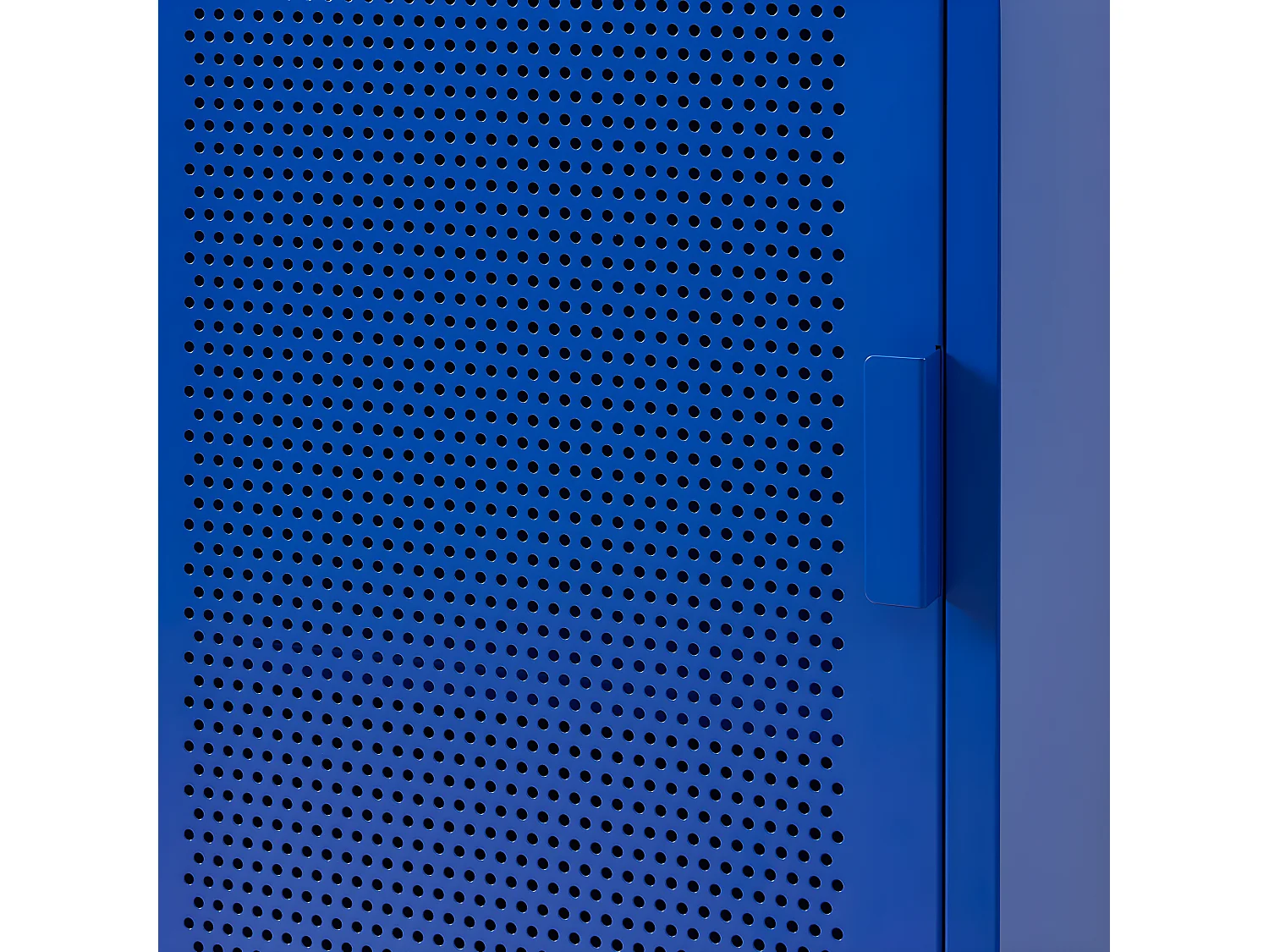 Nino - Colonne de rangement 2 portes en métal PANTONE H180cm - Bleu électrique