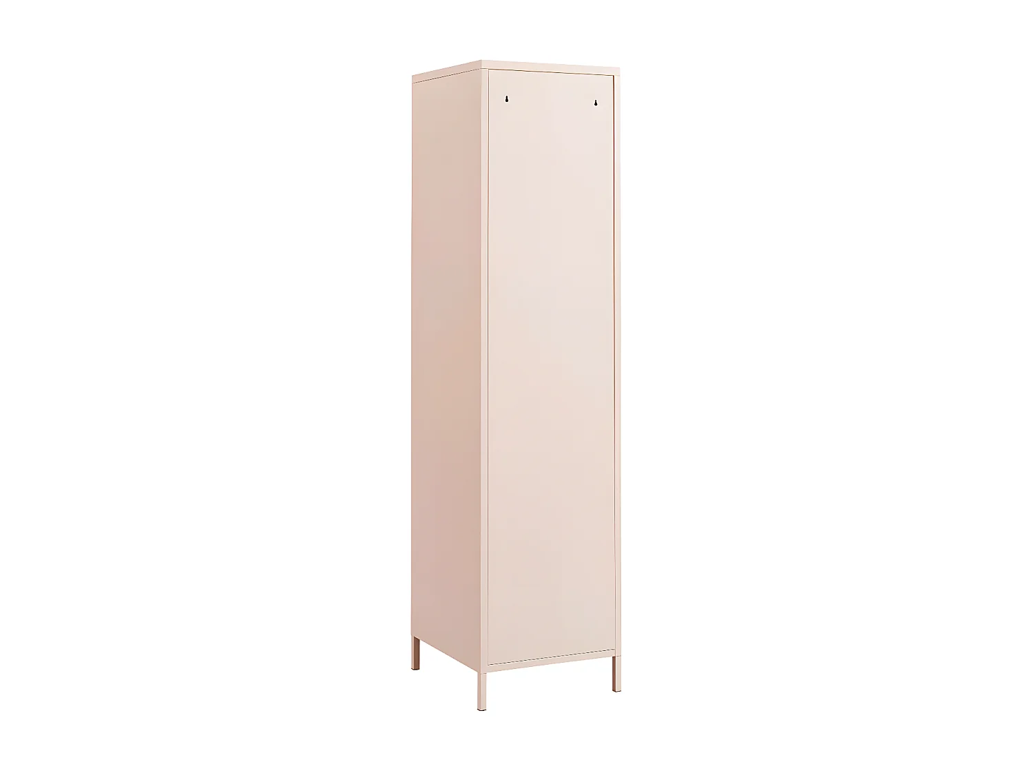 Nino - Colonne de rangement 2 portes en métal PANTONE H180cm - Rose blush