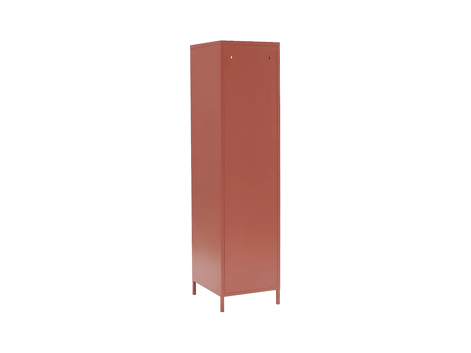 Nino - Colonne de rangement 1 porte en métal PANTONE H180cm - Terracotta