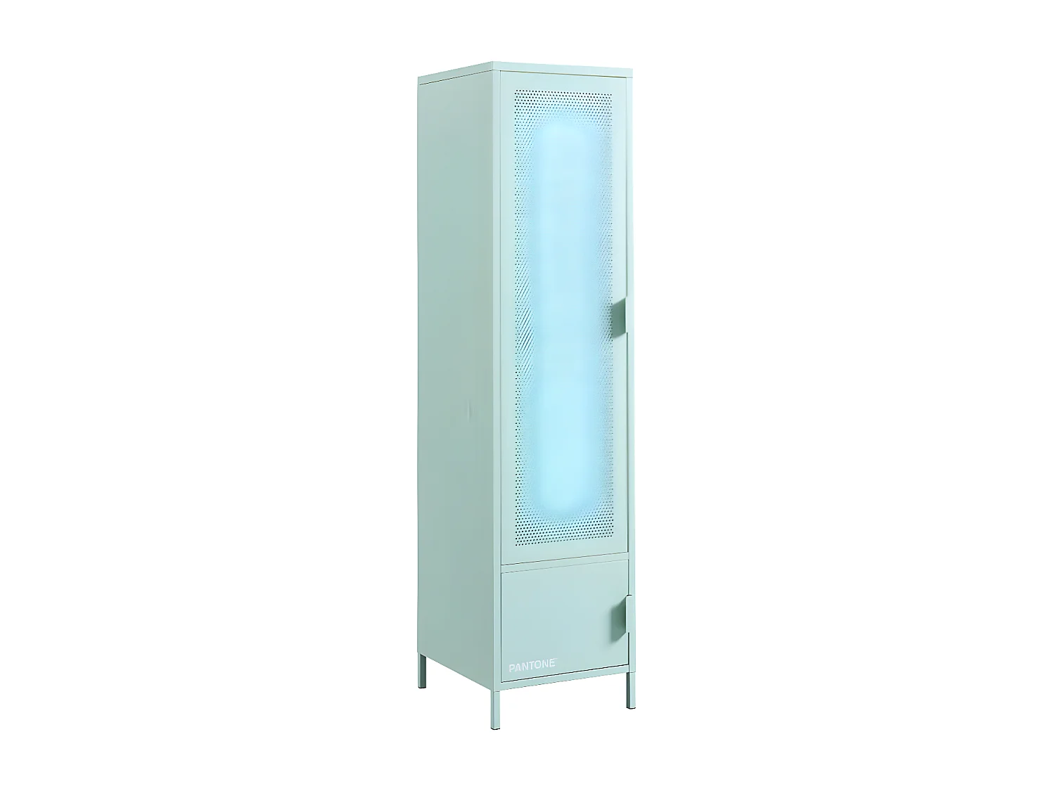 Nino - Armoire 2 portes en métal PANTONE H180cm - Couleur - Vert menthe