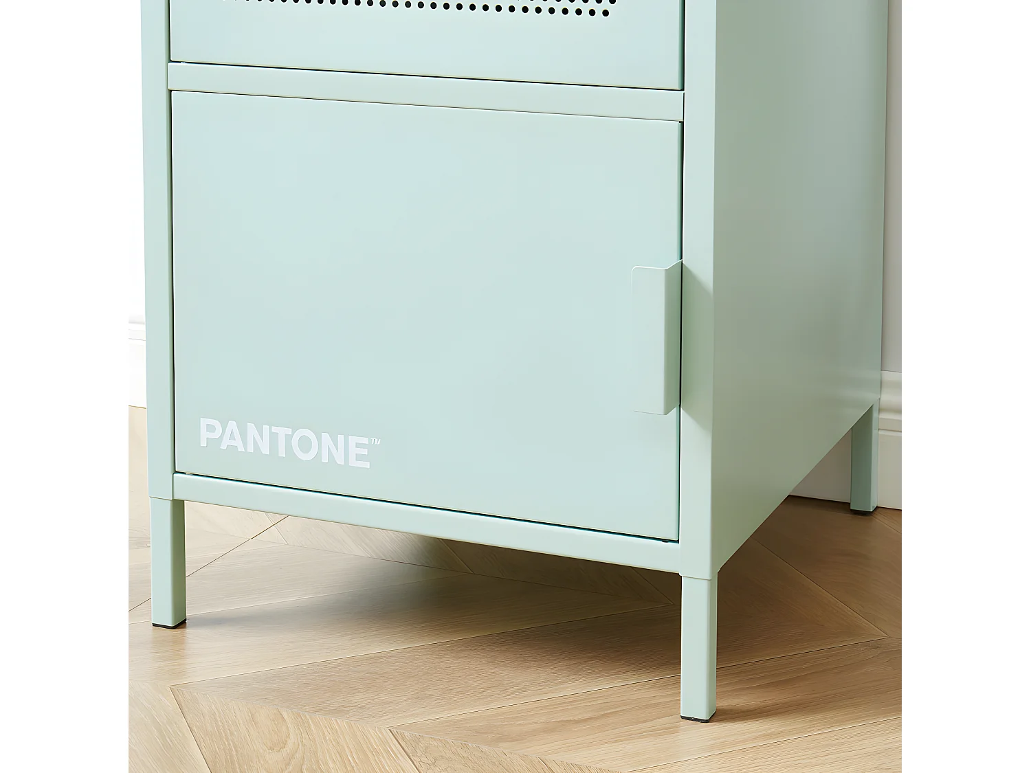 Nino - Armoire 2 portes en métal PANTONE H180cm - Couleur - Vert menthe
