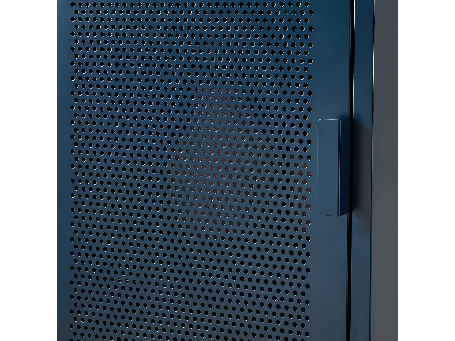 Nino - Colonne de rangement 2 portes en métal PANTONE H180cm - Bleu nuit