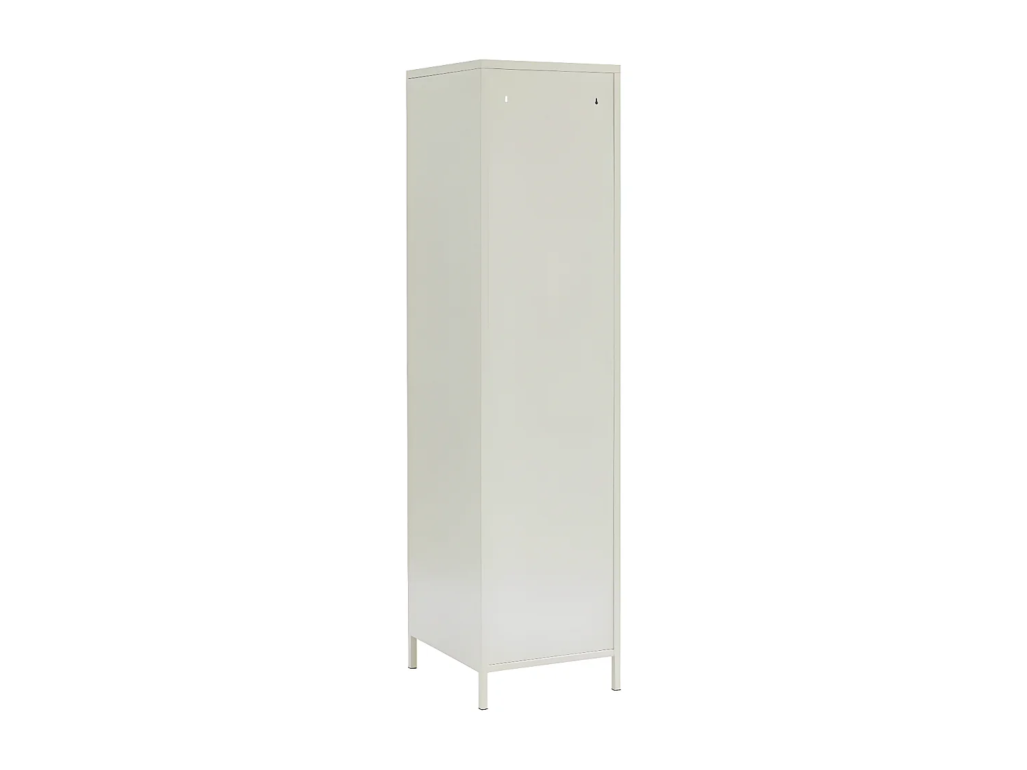 Nino - Colonne de rangement 1 porte en métal PANTONE H180cm - Beige