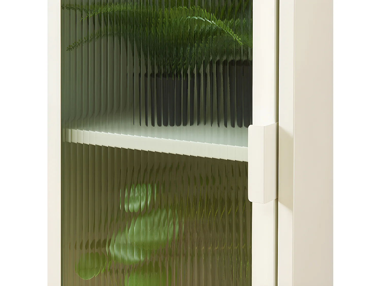 Nino - Colonne de rangement 1 porte en métal PANTONE H180cm - Beige