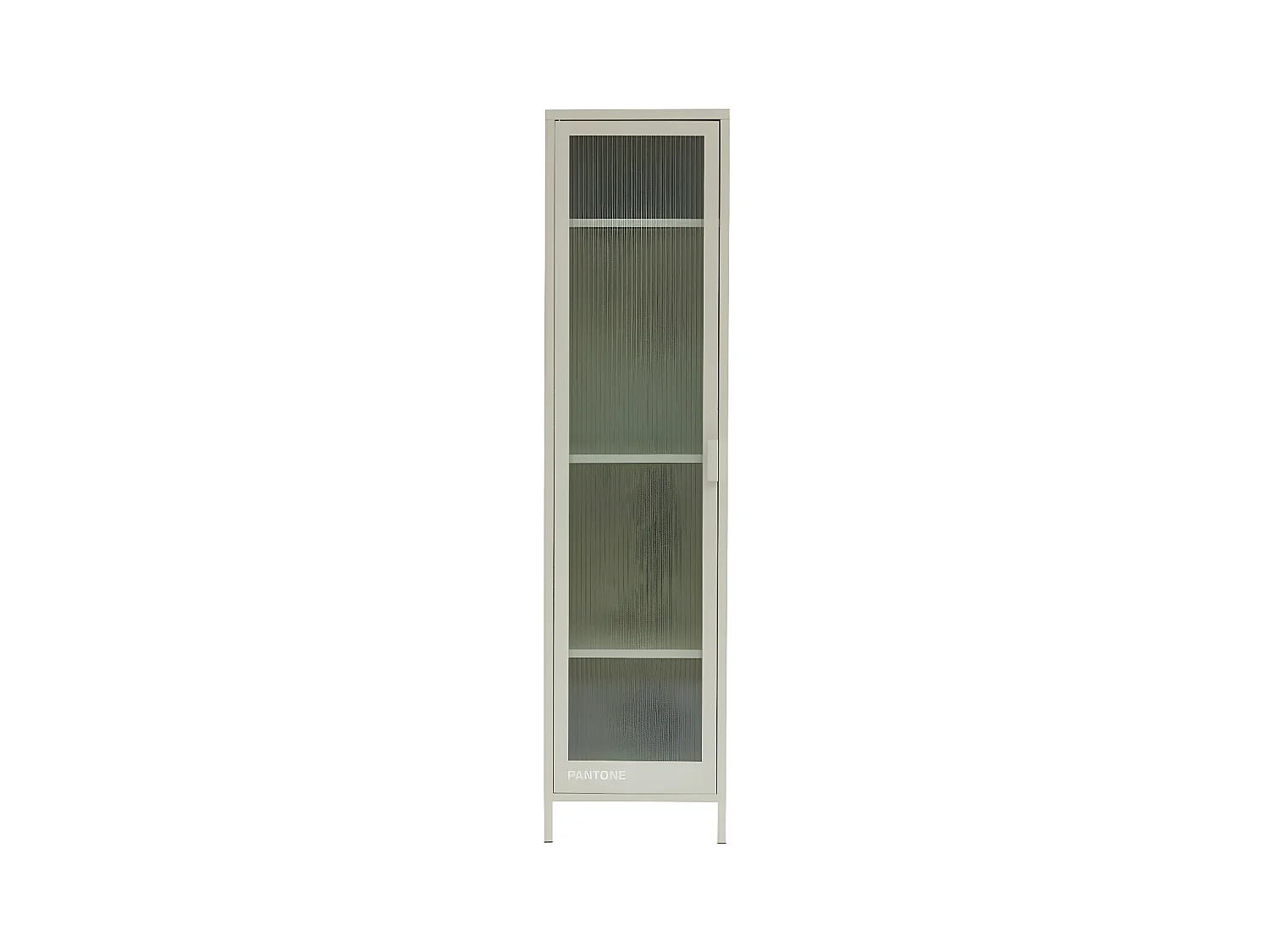Nino - Colonne de rangement 1 porte en métal PANTONE H180cm - Beige
