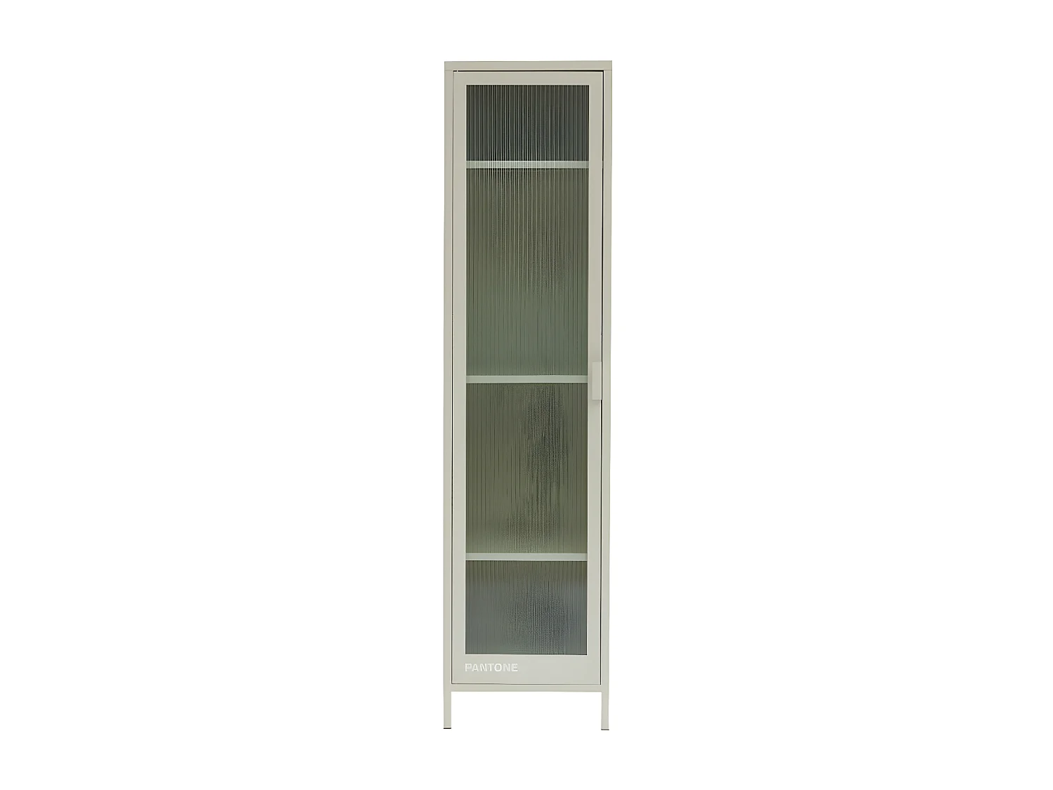 Nino - Colonne de rangement 1 porte en métal PANTONE H180cm - Beige
