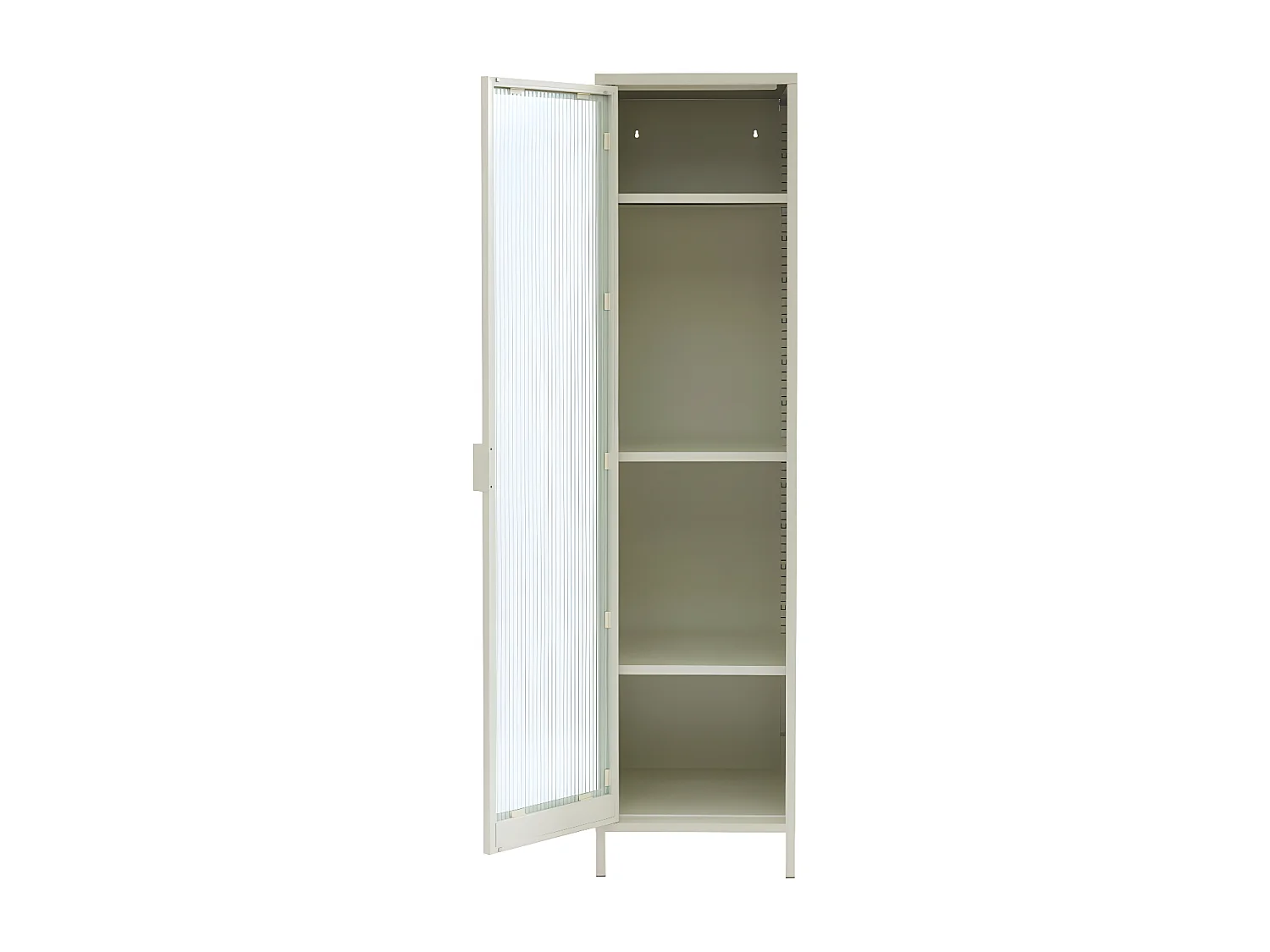 Nino - Colonne de rangement 1 porte en métal PANTONE H180cm - Beige