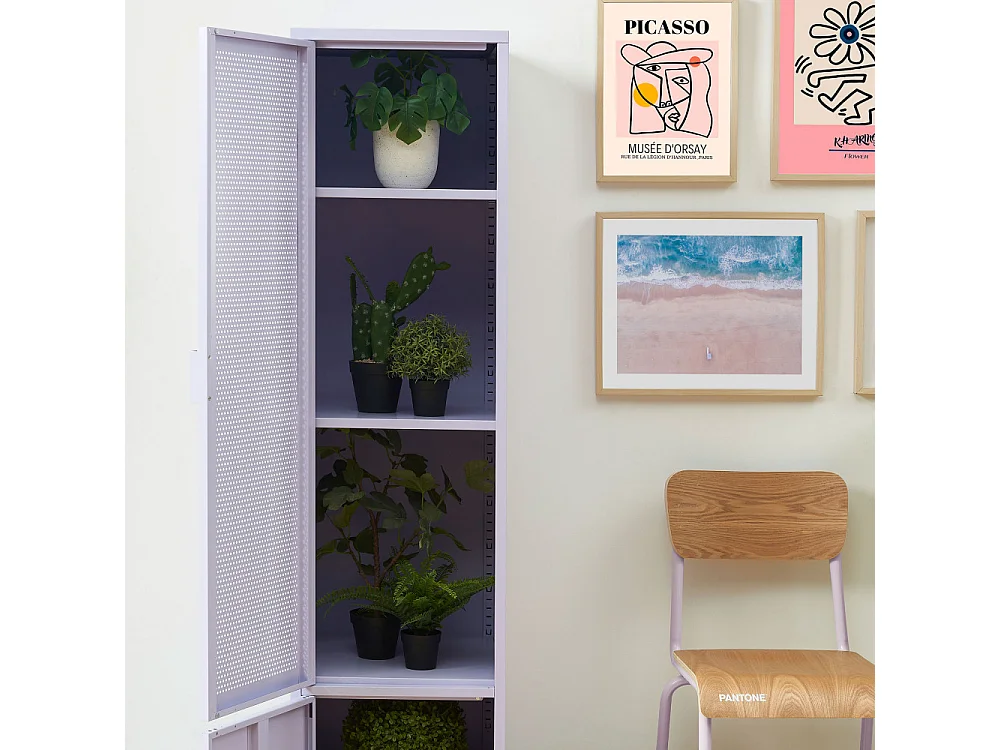 Vestiaire PANTONE métal lilas h180cm