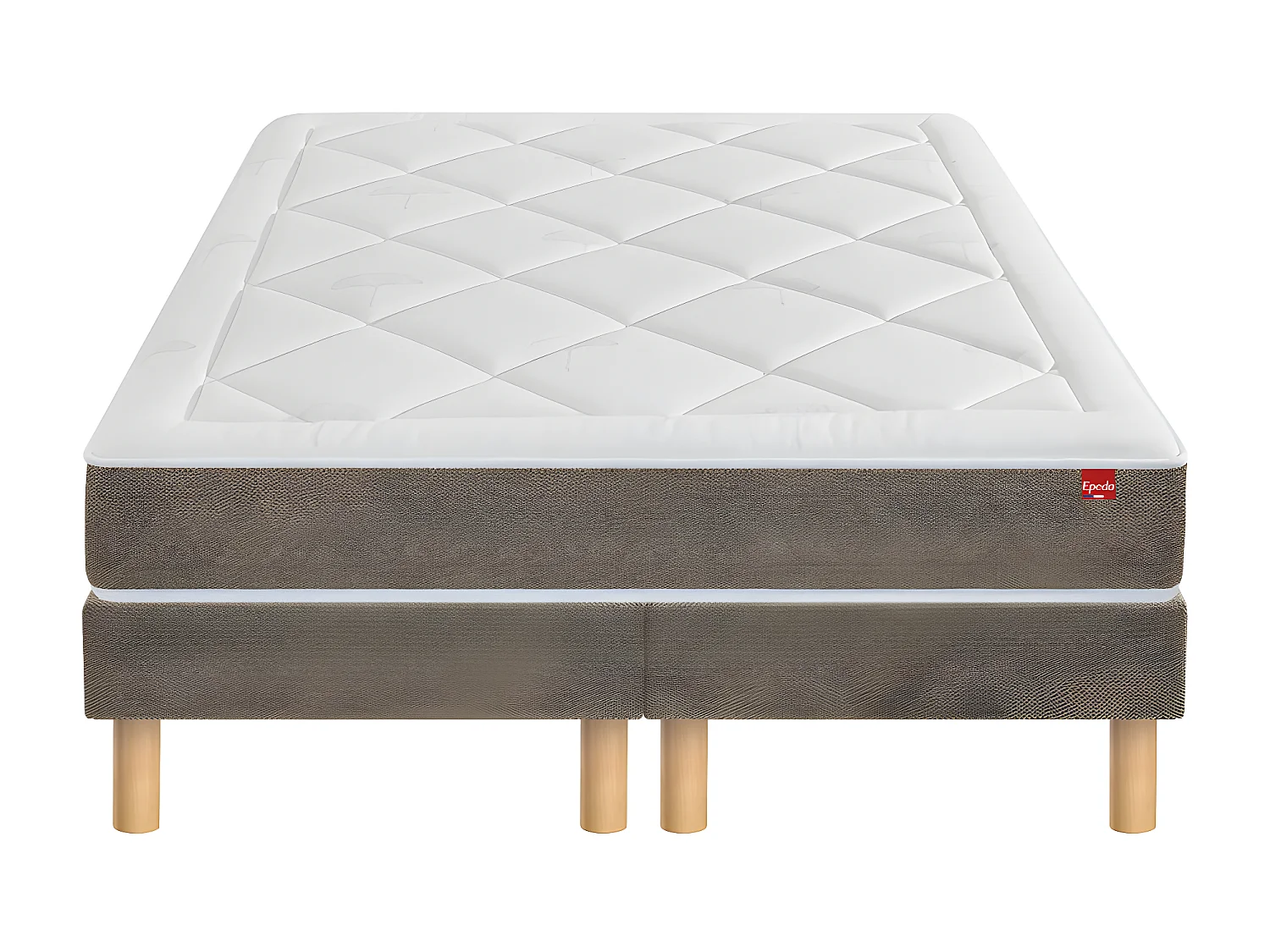 Bien-être 2 - Sommier tapissier 2x90x200cm : Couleur - Bronze