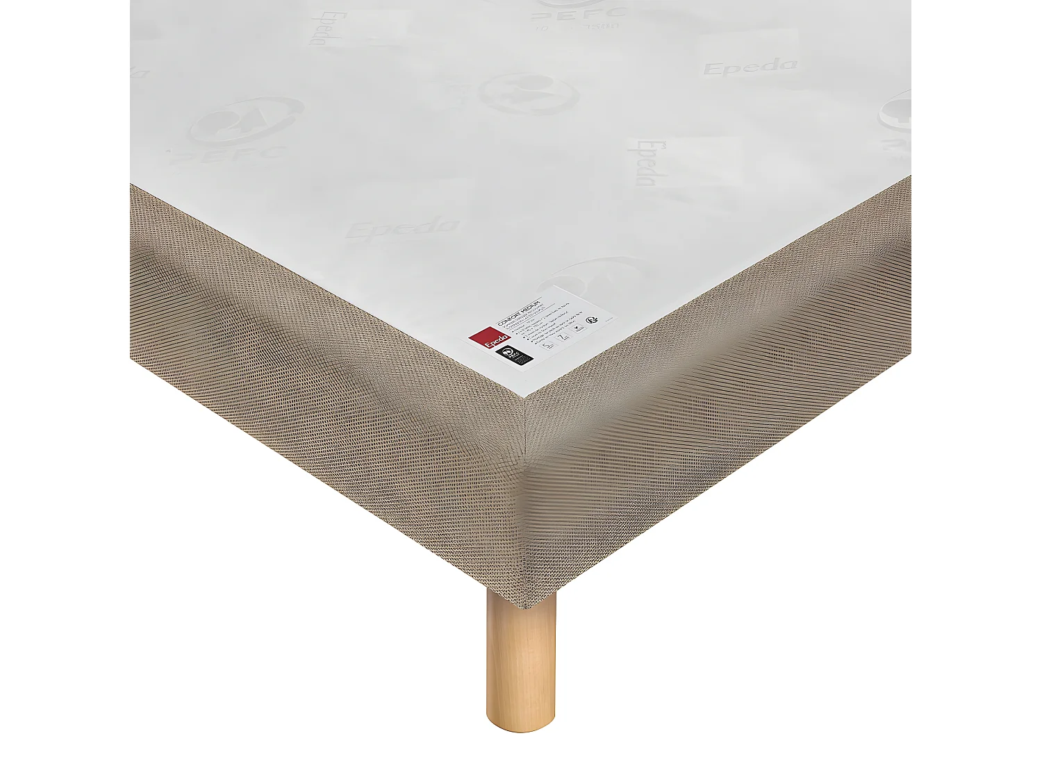 Bien-être 2 - Sommier tapissier 2x90x200cm : Couleur - Bronze