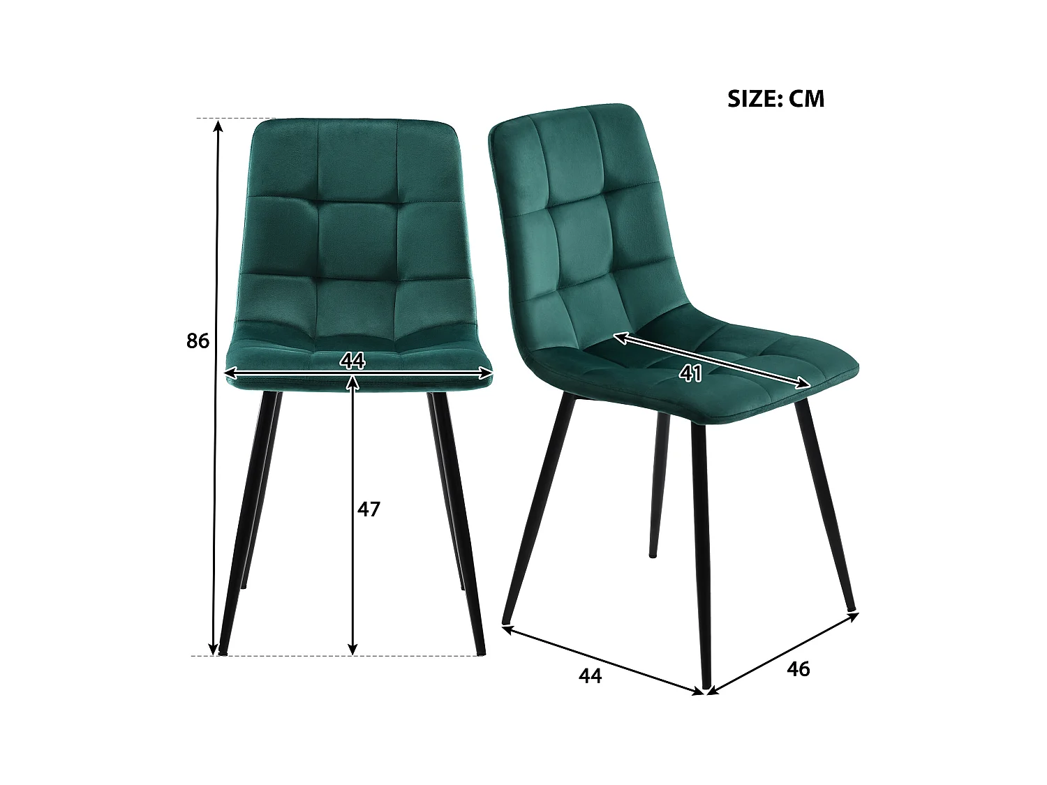 Conjunto Mesa y Sillas Mesa de comedor 117x68x75 cm Blanca con patas Doradas + 4 sillas Terciopelo Verde