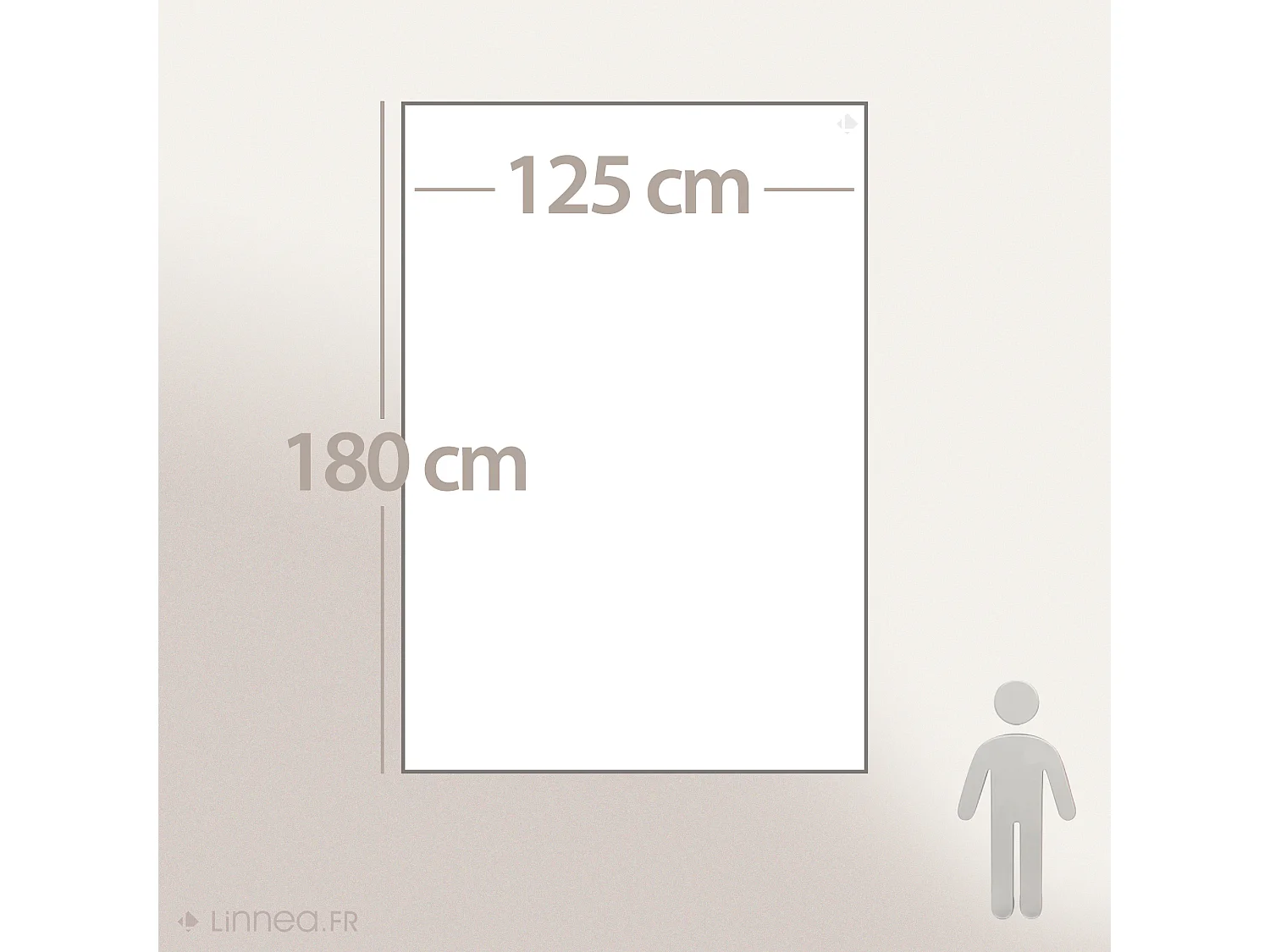 Plaid 125x180 cm en coton lavé SEVILLE gris bronze