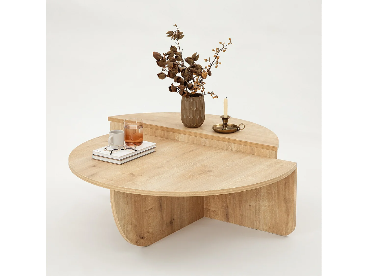 Mesa de centro redonda de diseño CARLOW