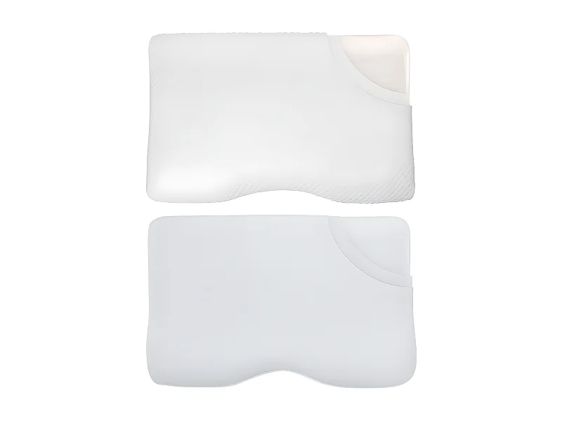 Almohada Ergonómica DE LUJO con funda refrescante ICE FraîcheTouch 60x35x12 y 3 fundas de almohada