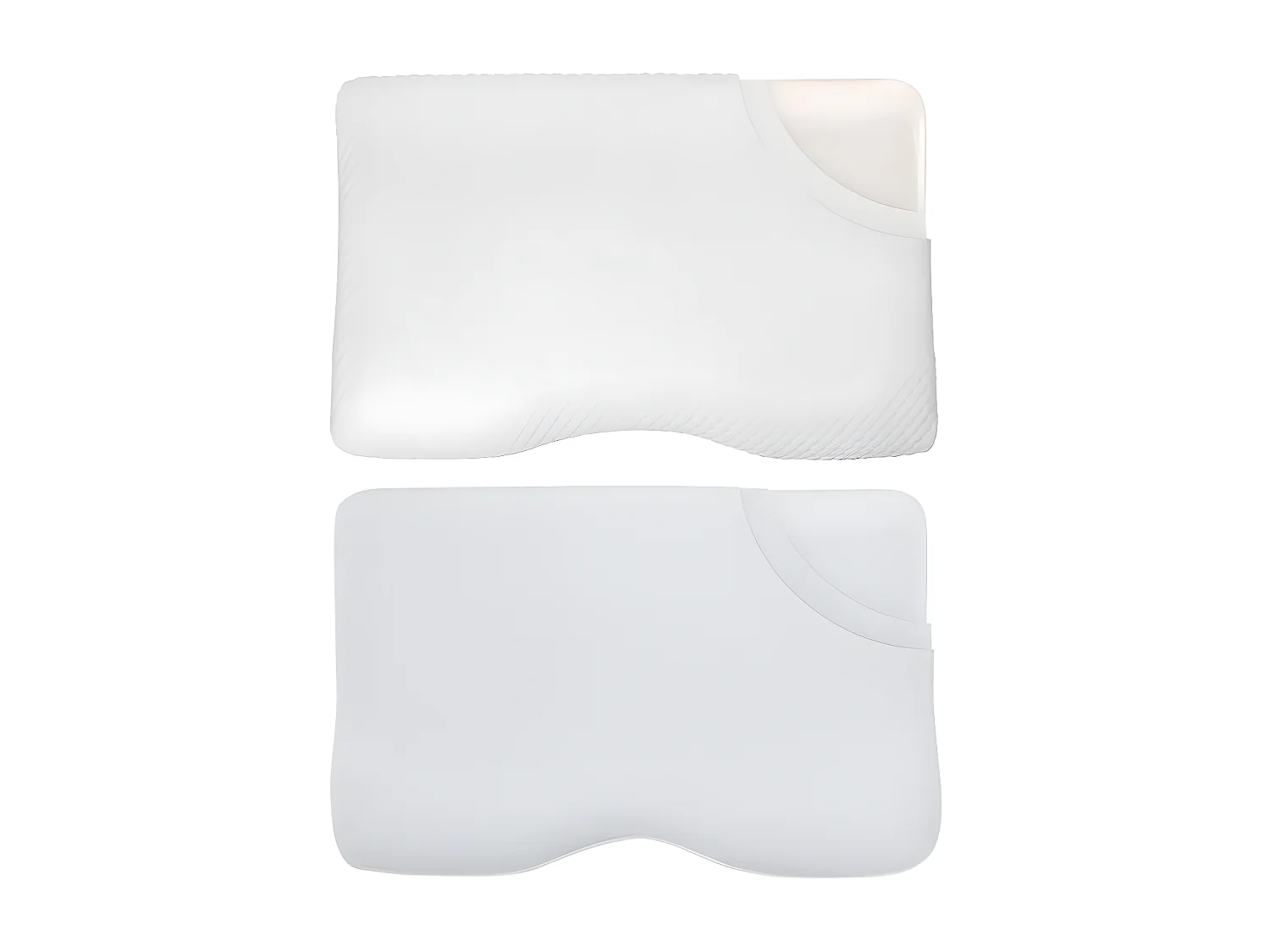 Almohada Ergonómica DE LUJO con funda refrescante ICE FraîcheTouch 60x35x12 y 3 fundas de almohada