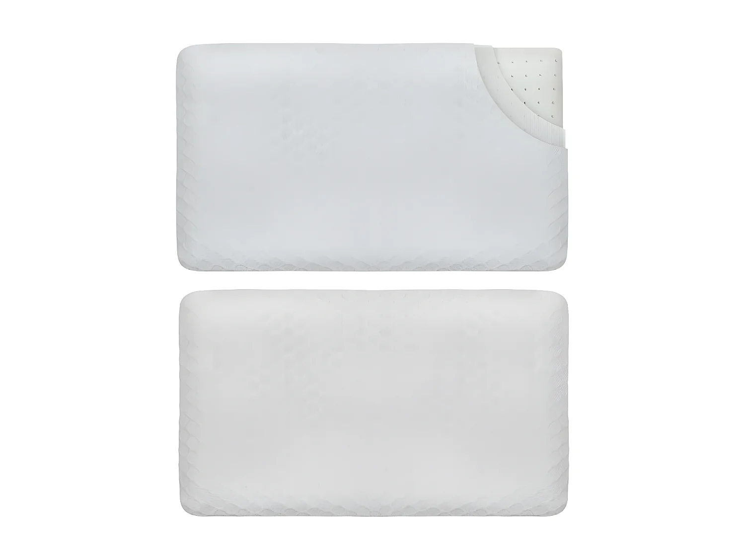 Oreiller Enfant Respirant en Tissu de Bambou 50x30x5,5 avec taie en bambou supplémentaire INPHYSIO