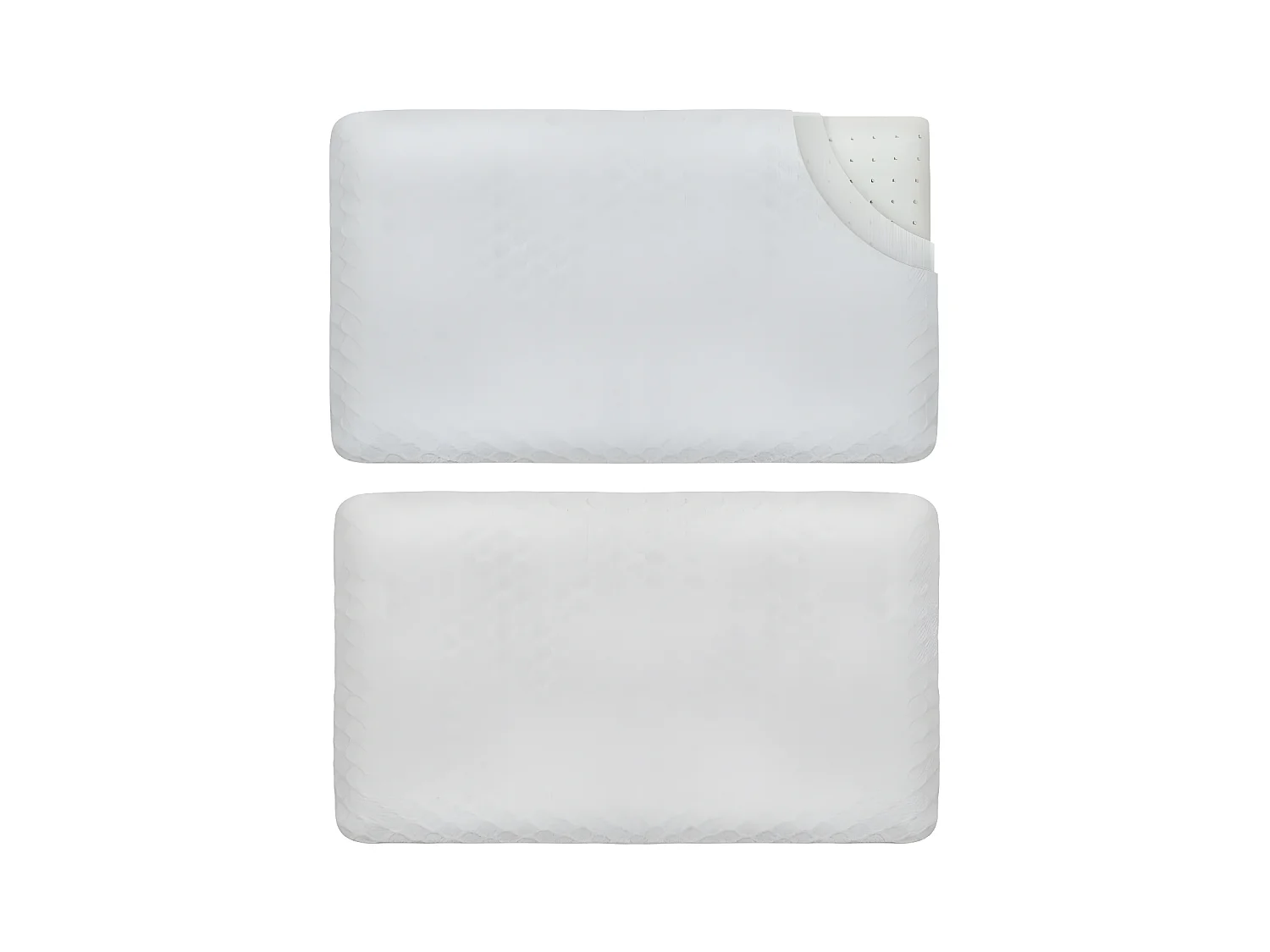 Oreiller Enfant Respirant en Tissu de Bambou 50x30x5,5 avec taie en bambou supplémentaire INPHYSIO