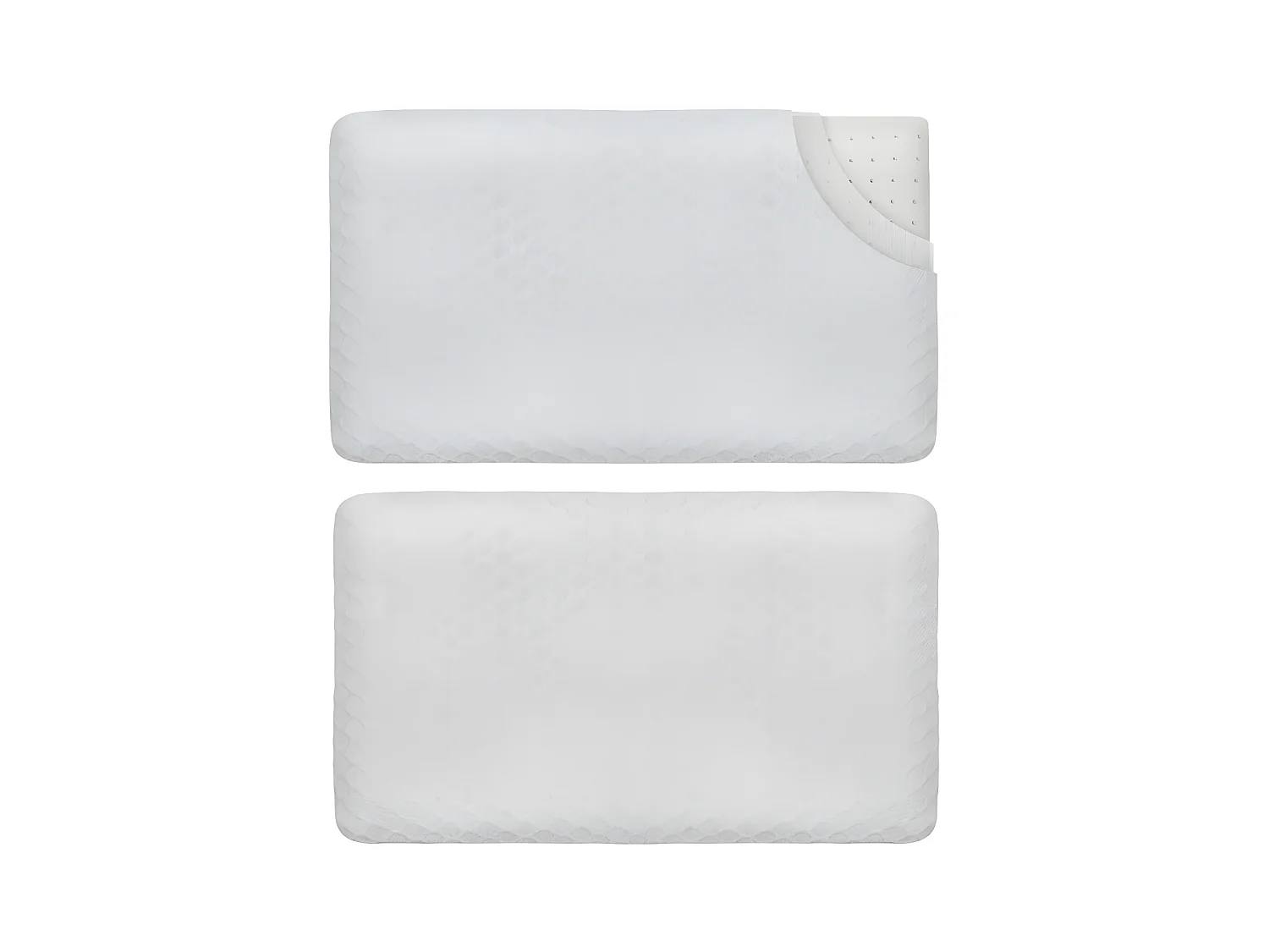 Oreiller EXTRA PLAT pour Personnes qui Dorment sur le Ventre S et taie en bambou Extra – 50x30x5,5 - INPHYSIO