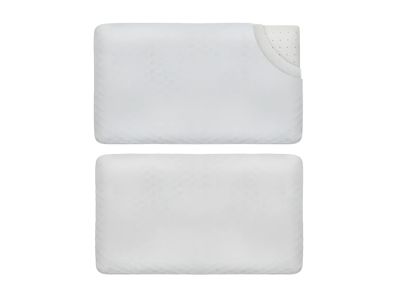 Oreiller EXTRA PLAT pour Personnes qui Dorment sur le Ventre S et taie en bambou Extra – 50x30x5,5 - INPHYSIO