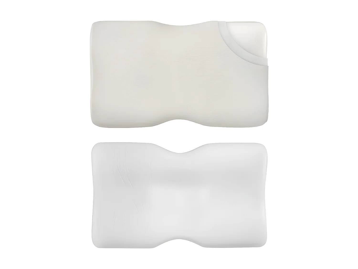 Oreiller Ergonomique Cervical avec taie d'oreiller rafraîchissante ICE FraîcheTouch - 60x35x12 - DUO PREMIUM