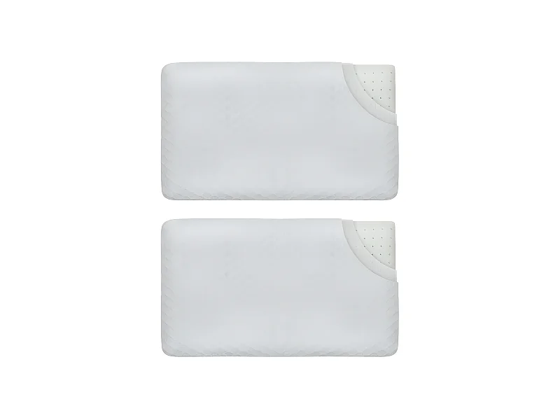 Set di 2 cuscini per bambini traspiranti in tessuto di bambù 50x30x5,5 INPHYSIO