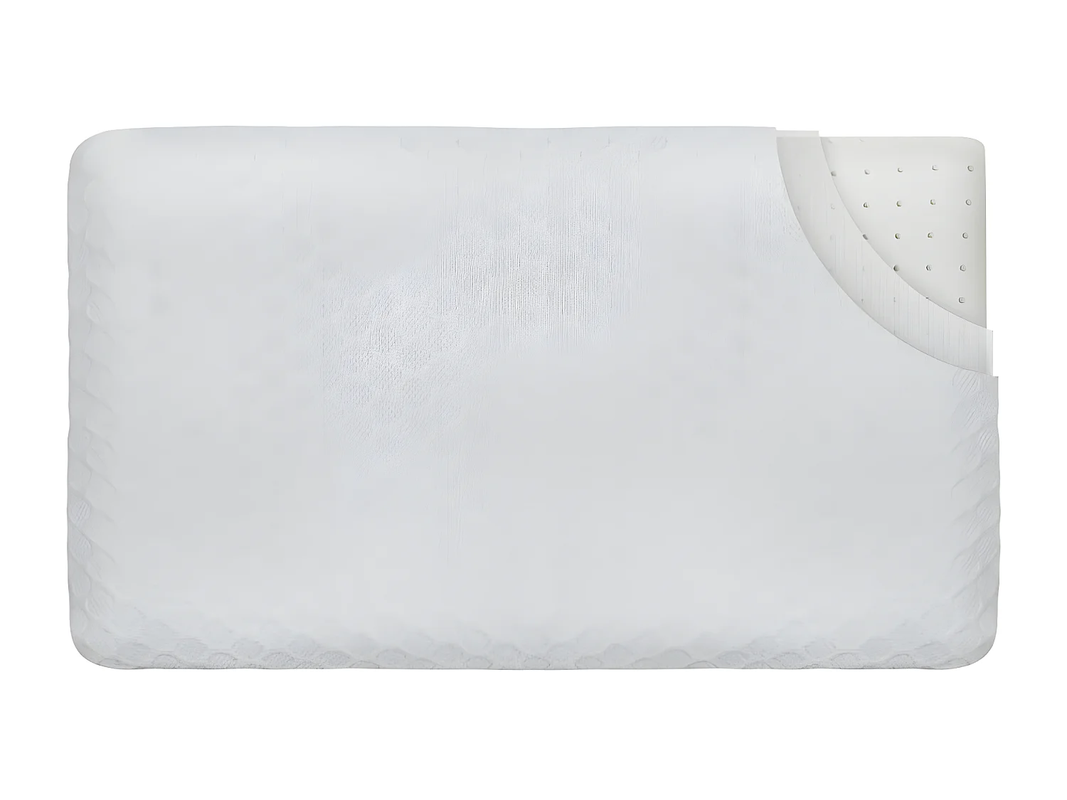 Lot de 2 Oreillers Enfant Respirant en Tissu de Bambou 50x30x5,5 INPHYSIO