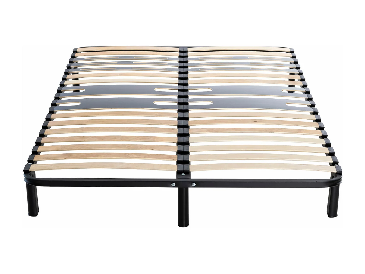 Sommier cadre à lattes métal en kit 5 zones morphologiques - SOMEO 140x190