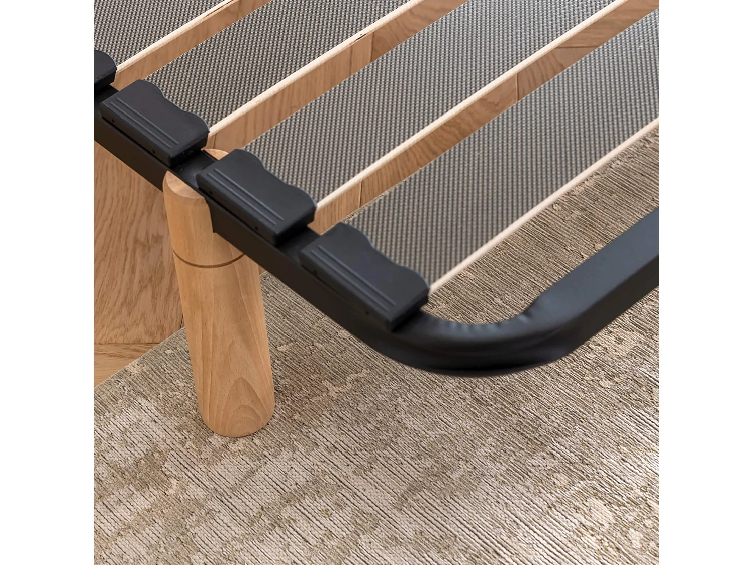 Cadre à lattes resserrées compatible matelas ressorts - SOMEO 160x200