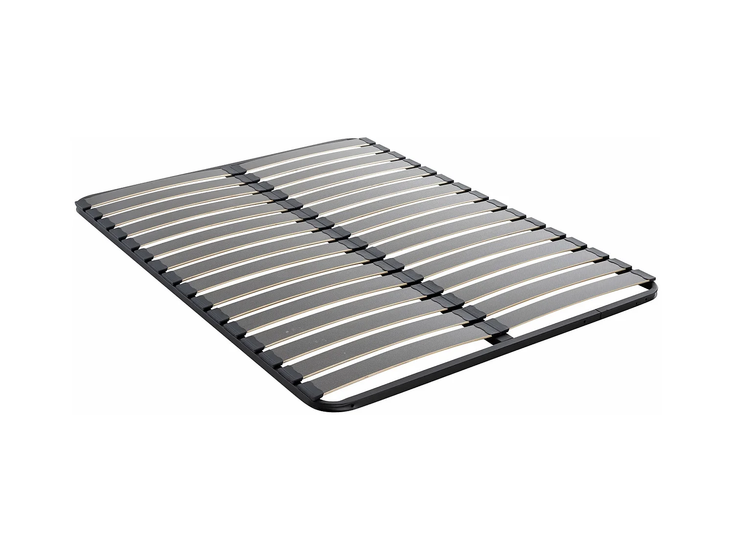Cadre à lattes resserrées compatible matelas ressorts - SOMEO 2x80x200