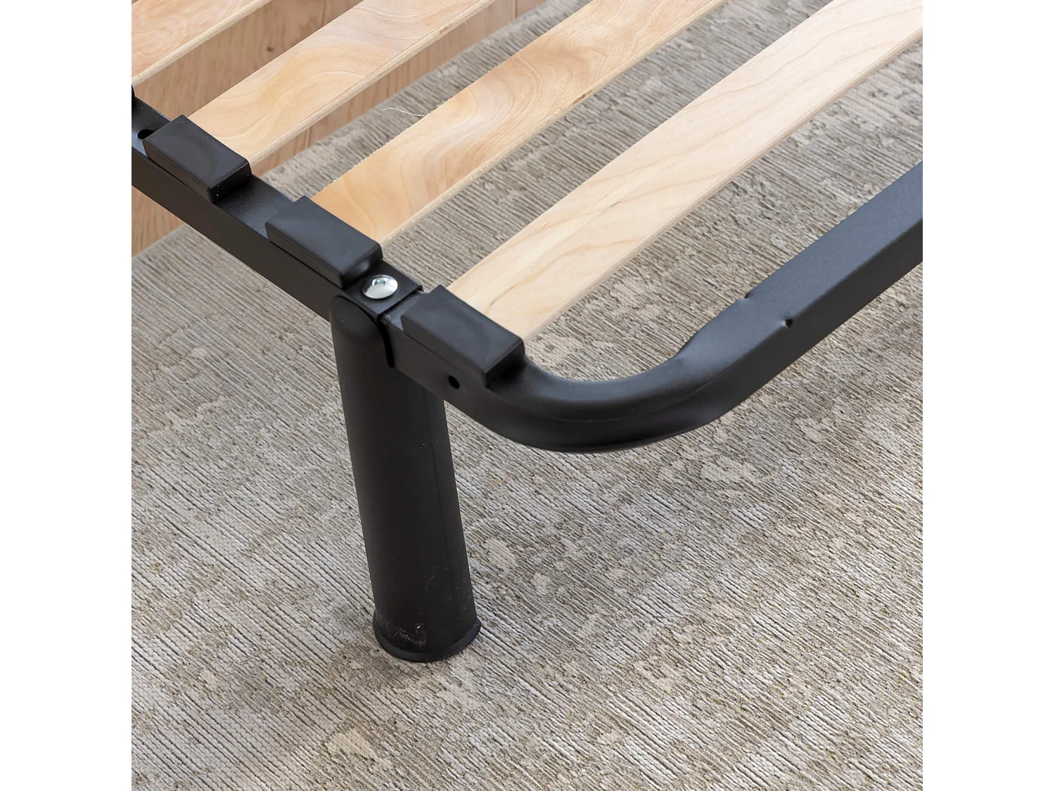 Sommier cadre à lattes métal en kit 5 zones morphologiques - SOMEO 160x200