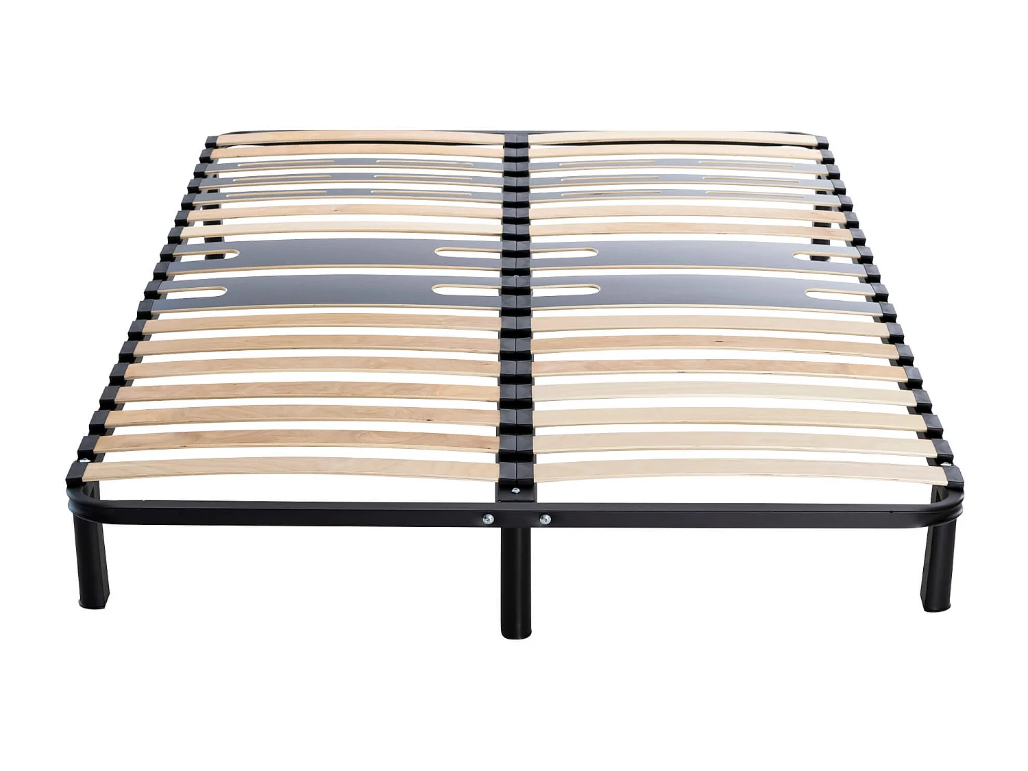 Sommier cadre à lattes métal en kit 5 zones morphologiques - SOMEO 160x200