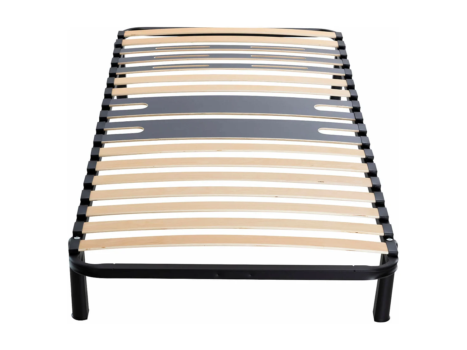 Sommier cadre à lattes métal en kit 5 zones morphologiques - SOMEO 90x190