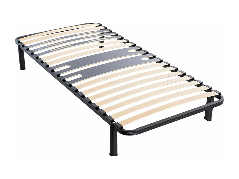 Sommier cadre à lattes métal en kit 5 zones morphologiques - SOMEO 90x190
