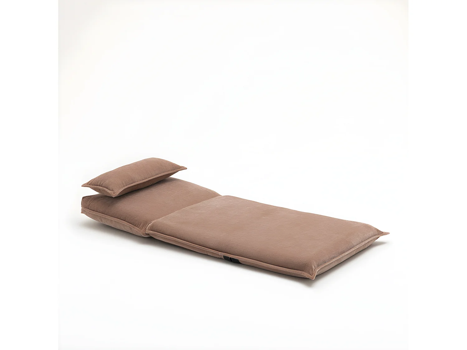 Nala - Chauffeuse convertible 1 personne en tissu chenille - Rose blush