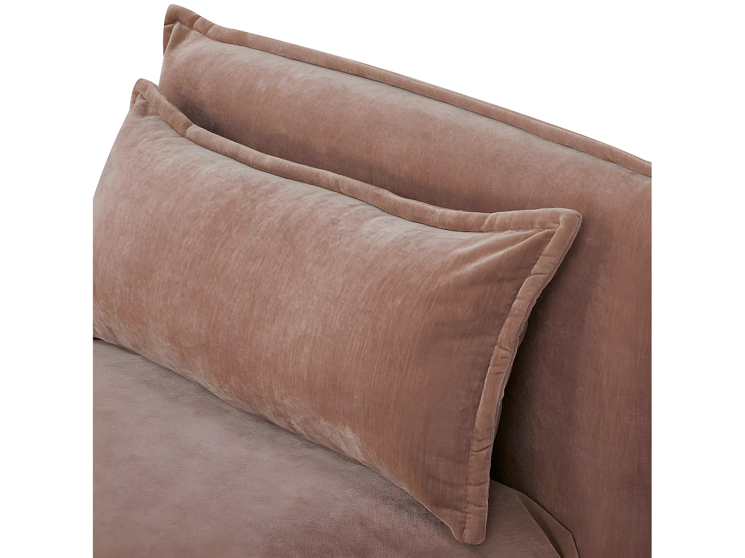 Nala - Chauffeuse convertible 1 personne en tissu chenille - Rose blush