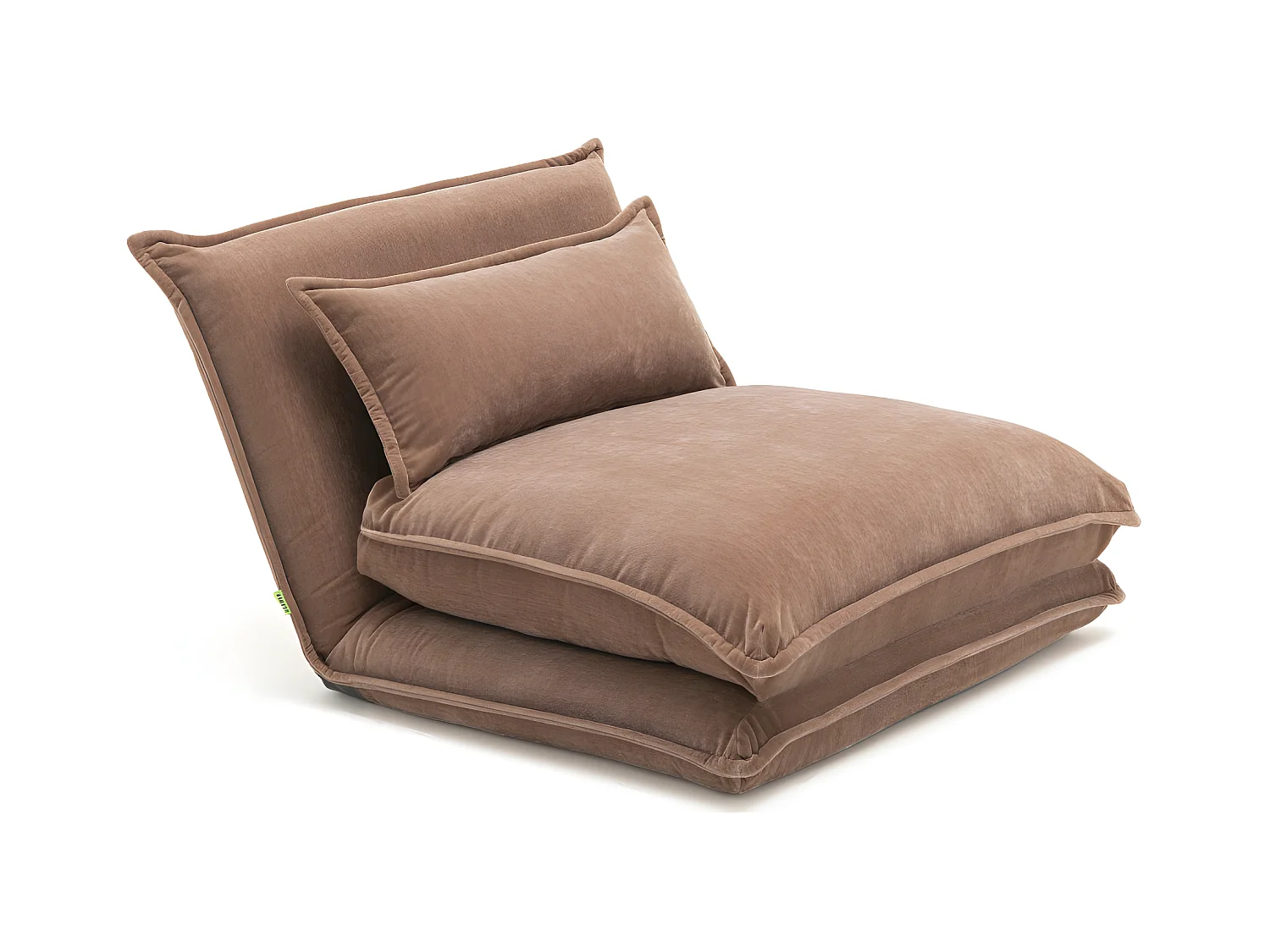 Nala - Chauffeuse convertible 1 personne en tissu chenille - Rose blush