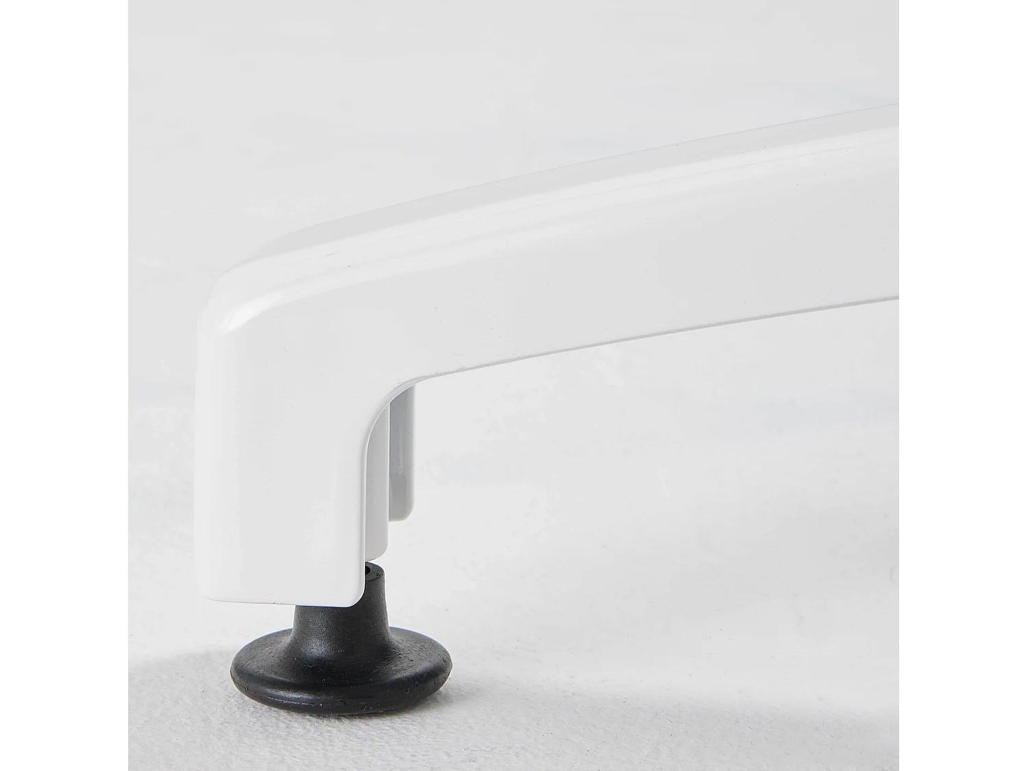 Table haute 60x60 cm inclinable de terrasse en aluminium blanc