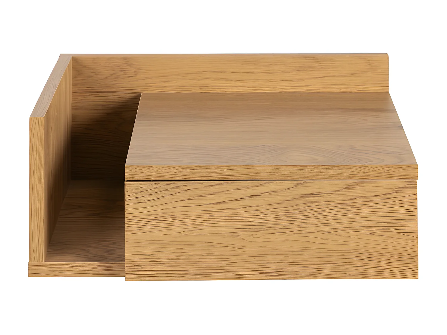 Kamichi - Table de chevet murale réversible en bois - Bois clair