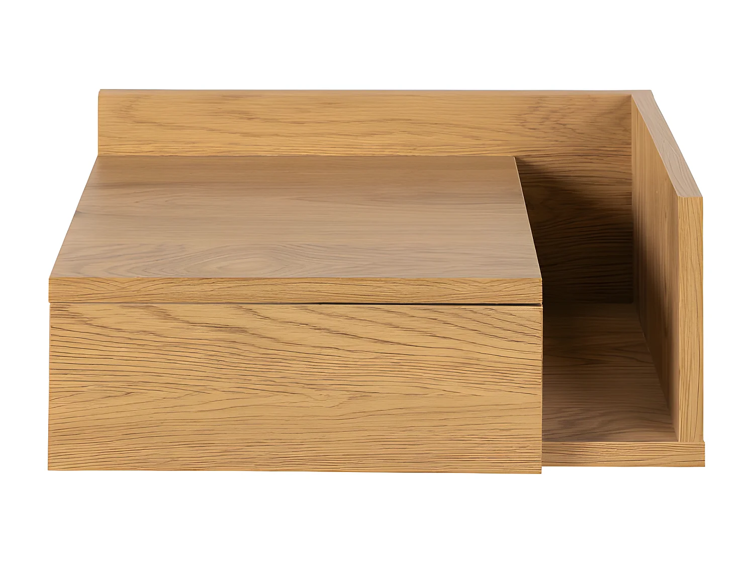 Kamichi - Table de chevet murale réversible en bois - Bois clair