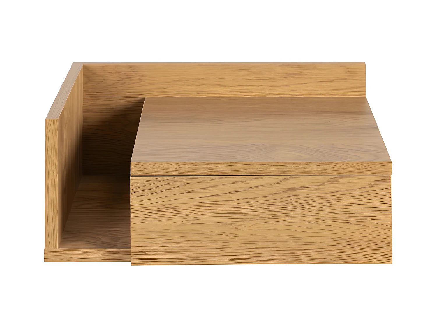 Kamichi - Table de chevet murale réversible en bois - Bois clair