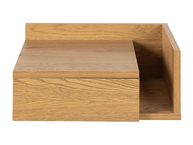 Kamichi - Table de chevet murale réversible en bois - Bois clair