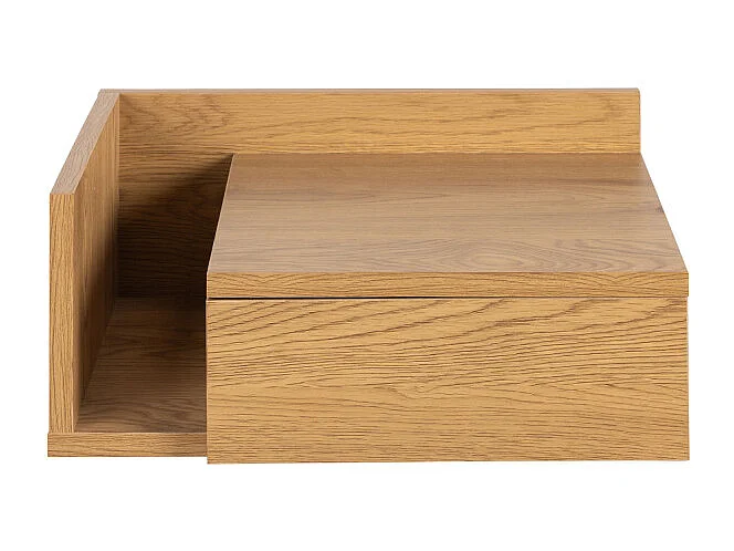 Kamichi - Table de chevet murale réversible en bois - Bois clair