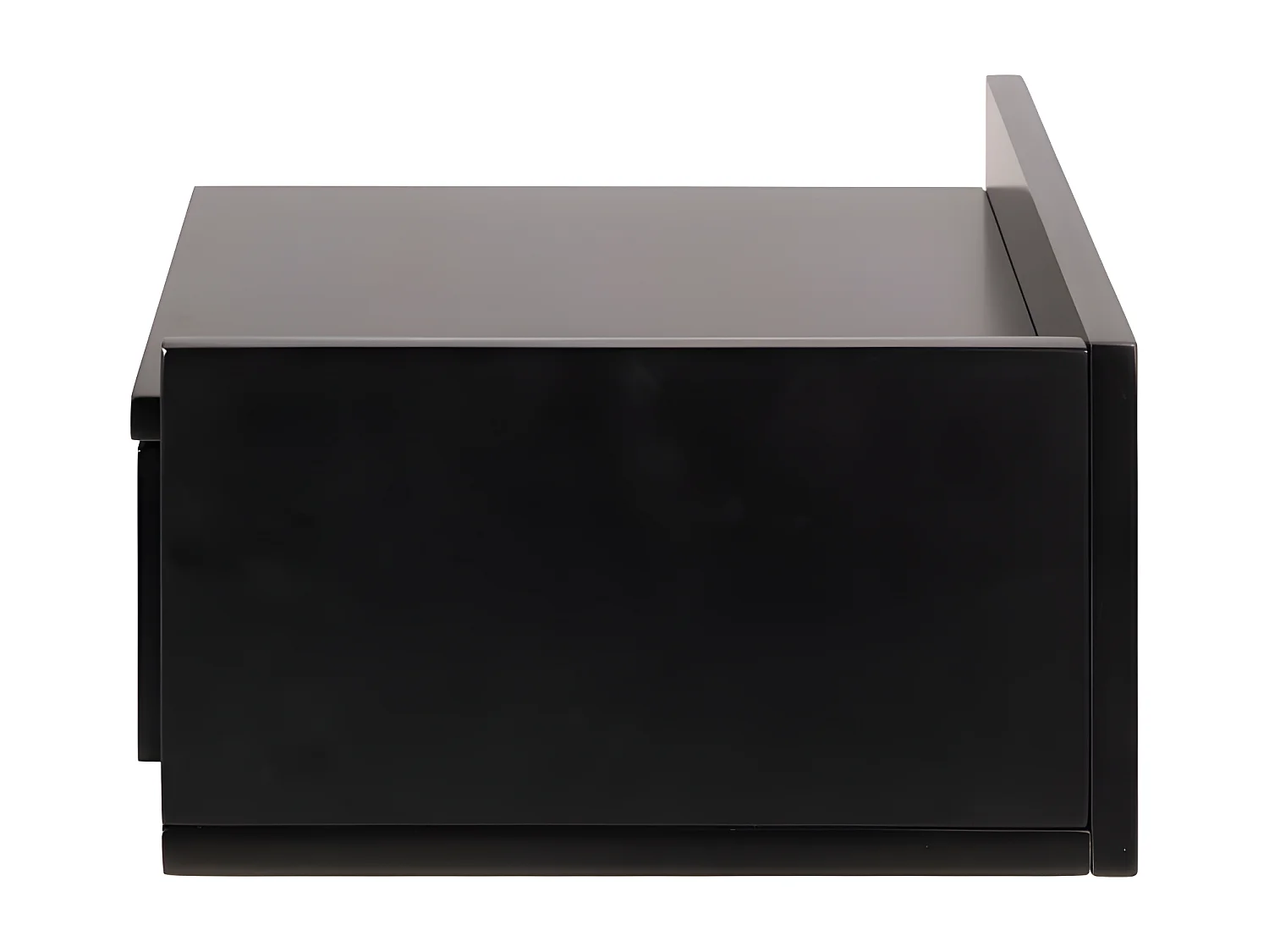 Kamichi - Table de chevet murale réversible en bois - Noir