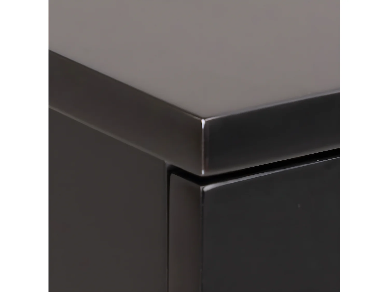 Kamichi - Table de chevet murale réversible en bois - Noir