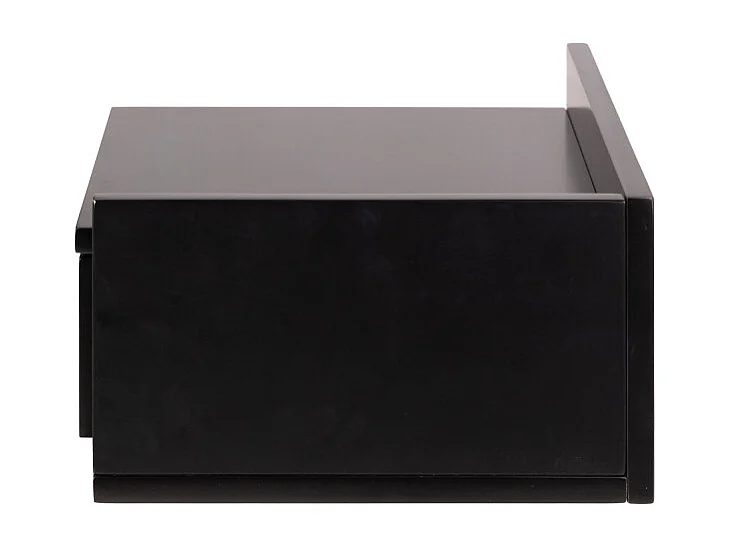 Kamichi - Table de chevet murale réversible en bois - Noir