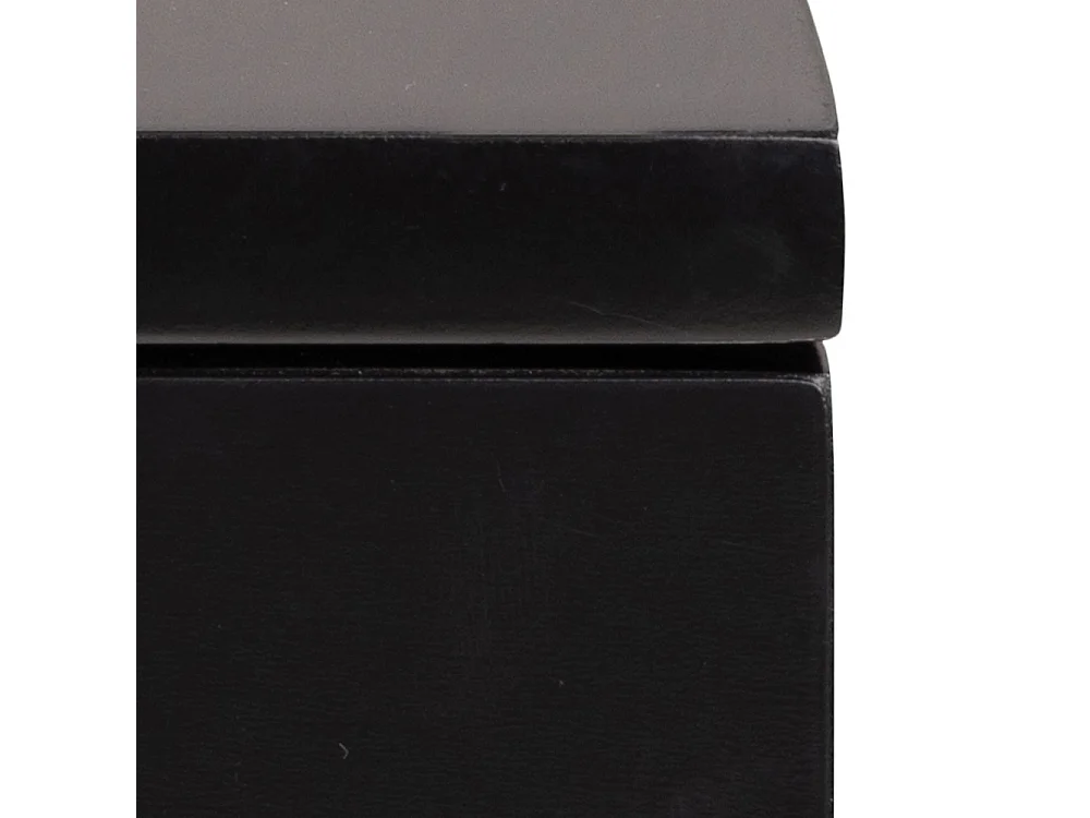 Kamichi - Table de chevet murale réversible en bois - Noir