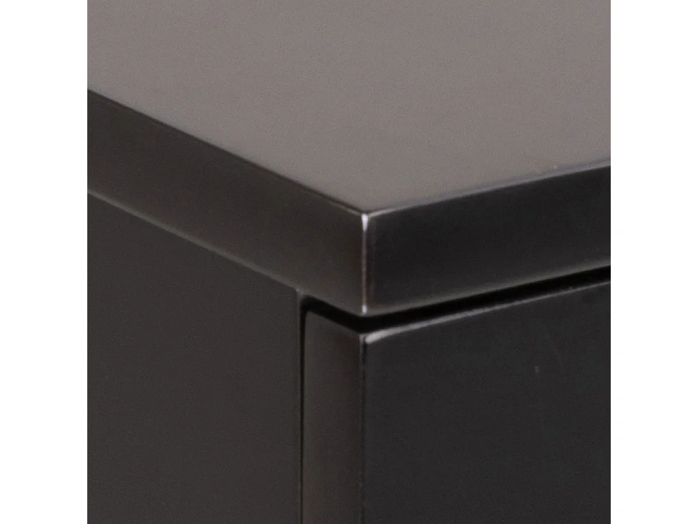 Kamichi - Table de chevet murale réversible en bois - Noir